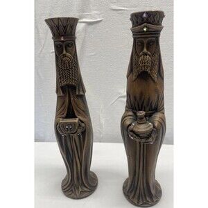 Mid Century Three Kings Wise Men Ceramic Figurines Christmas Nativity 1977